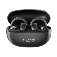 Fone De Ouvido Haylou Airfree Ow03 Bluetooth, Conexão 2 Dispositivos, App Personalizado - Preto