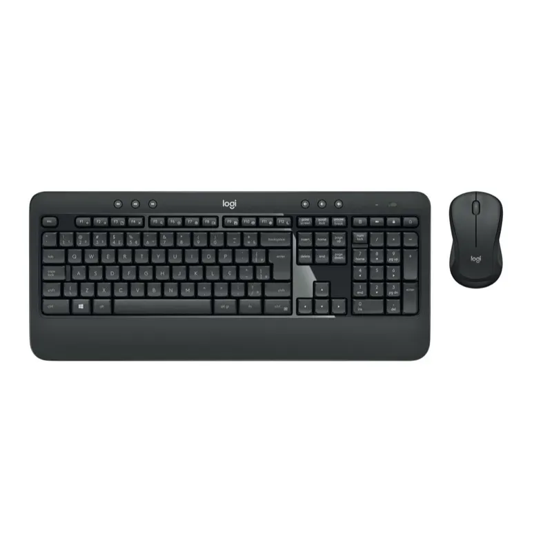 Teclado e Mouse Logitech MK540 Advanced Sem Fio Multimídia Tecnologia Unifying Cinza ABNT2 - 920-008674