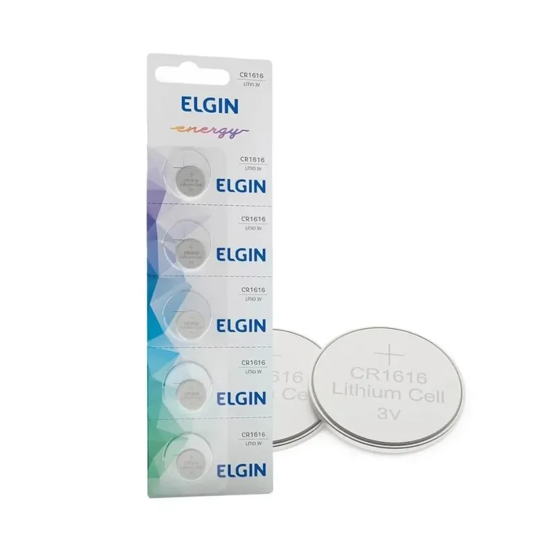 Bateria Botão Litio Elgin CR2430, Cartela com 5 unidades - 82304