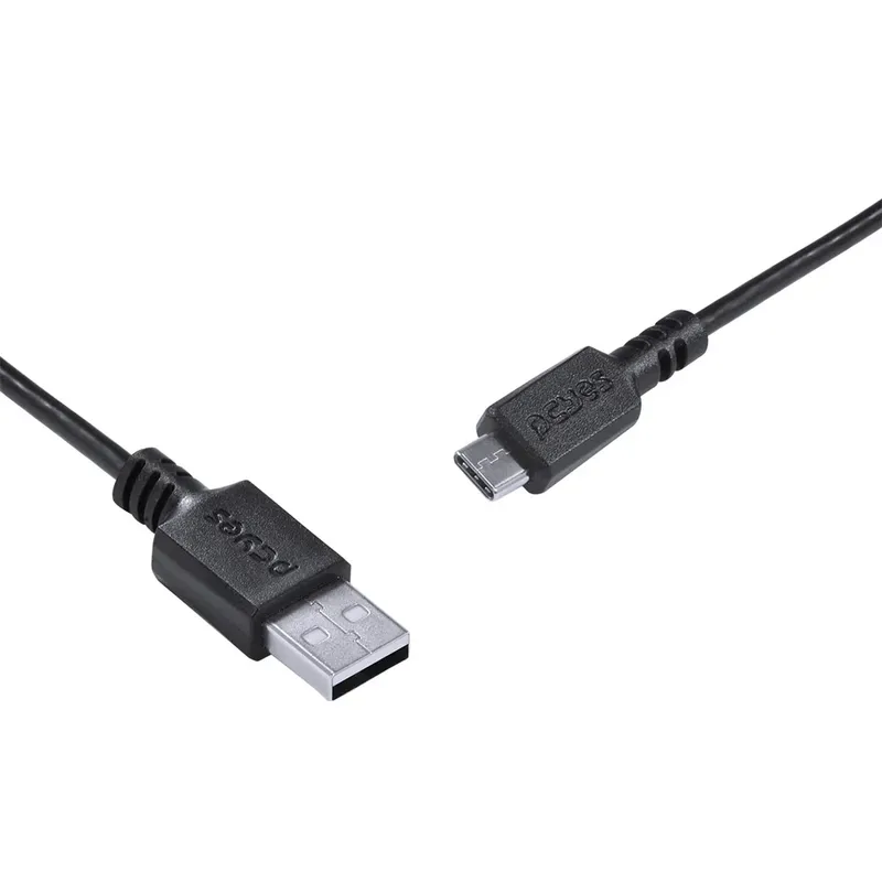 Cabo Para Celular Smartphone Usb A 2.0 Para Usb Tipo C 1 Metro Preto - Puacp-01
