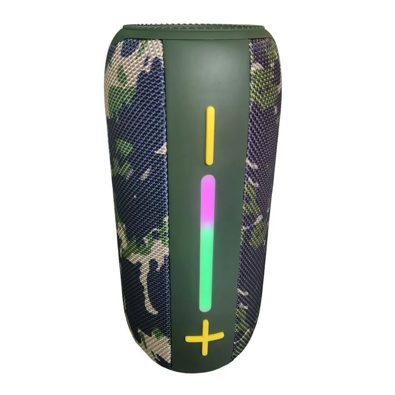 Caixa De Som Bluetooth RGB 20w Tomate Mts-6001 Cor:camuflada