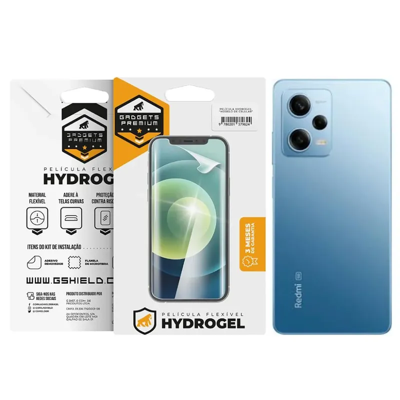 Película Gshield Para Redmi Note 12 Pro 5g, Traseira Hydrogel Hd