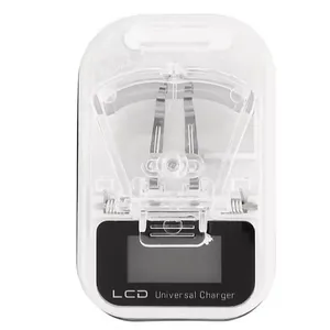 Carregador De Celular E Bateria Universal Lcd Usb-rmj