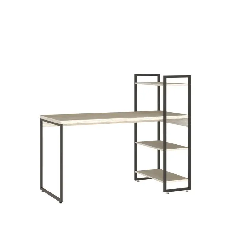 Mesa C-estante Alta 135x64x115cm C-03 Prateleiras Snow - Snow -