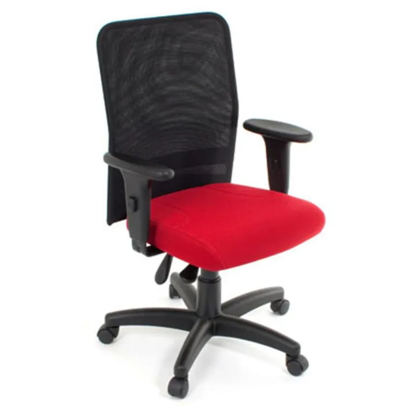 Cadeira Design Office Móveis, Mesh, Até 120 Kg - Vermelho