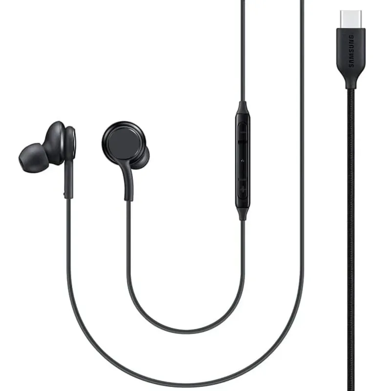Fone De Ouvido Tipo-c De Metal Magnético Super Bass Estéreo Á Prova De Suor Com Microfone Com Isolamento De Ruído