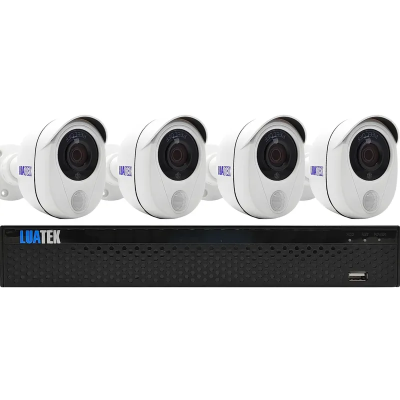 Kit Dvr + 4 Cameras Bullet Tvi Com Infravermelho Luatek - Lkk-3114
