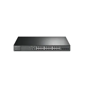Switch Tp-Link 24 Portas, 10/100/1000 PoE+ e 4 Slots SFP, Rack e Mesa - TL-SG3428MP