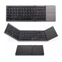 Mini Teclado Dobrável Bluetooth Touchpad PC Notebook Tablet