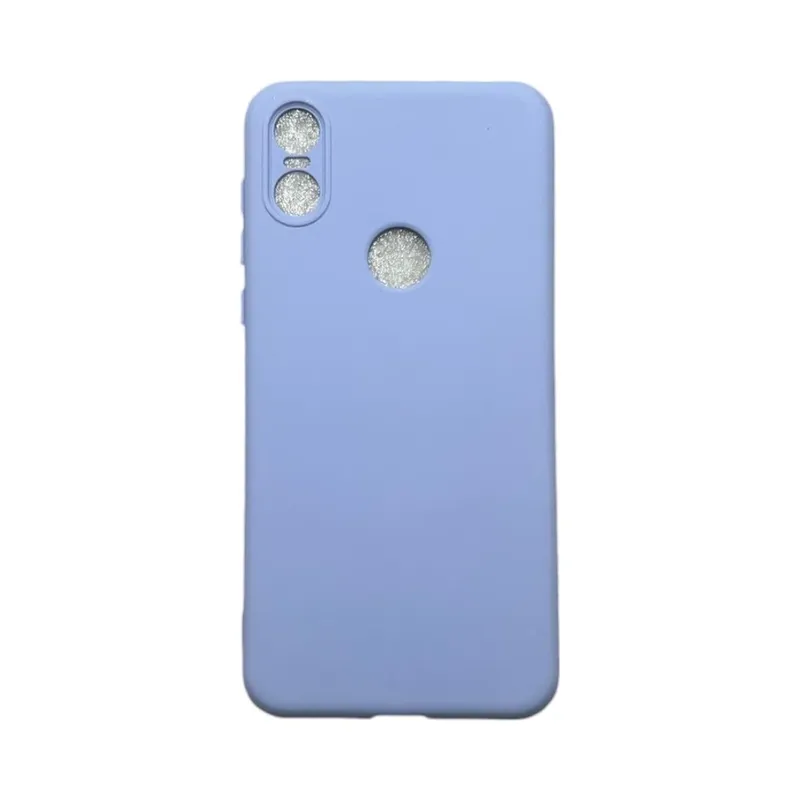 Capa Moto One Silicone Aveludada Protege Câmera Colorida Capinha Anti Impacto Moto One:lilás