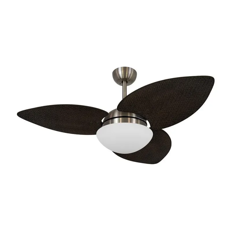 Ventilador De Teto Dormamu Bronze Office 4 Pás Palmae Natural 220v