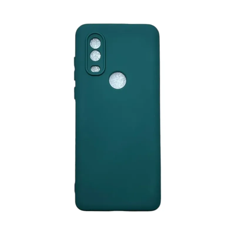 Capa Capinha Compatível Com Motorola Moto G05 Tela 6.7 Silicone Aveludada Premium Cor:verde Escuro