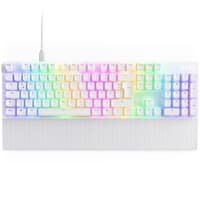 Teclado Óptico Gamer NZXT Function 2 Full Size, RBG, USB-C, Layout US, Branco - KB-001NW-US