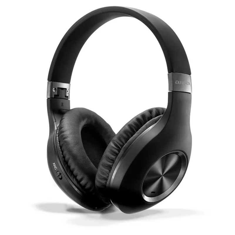 Fone Headphone Aiwa, Bluetooth, Preto - Aws-hp-02-b