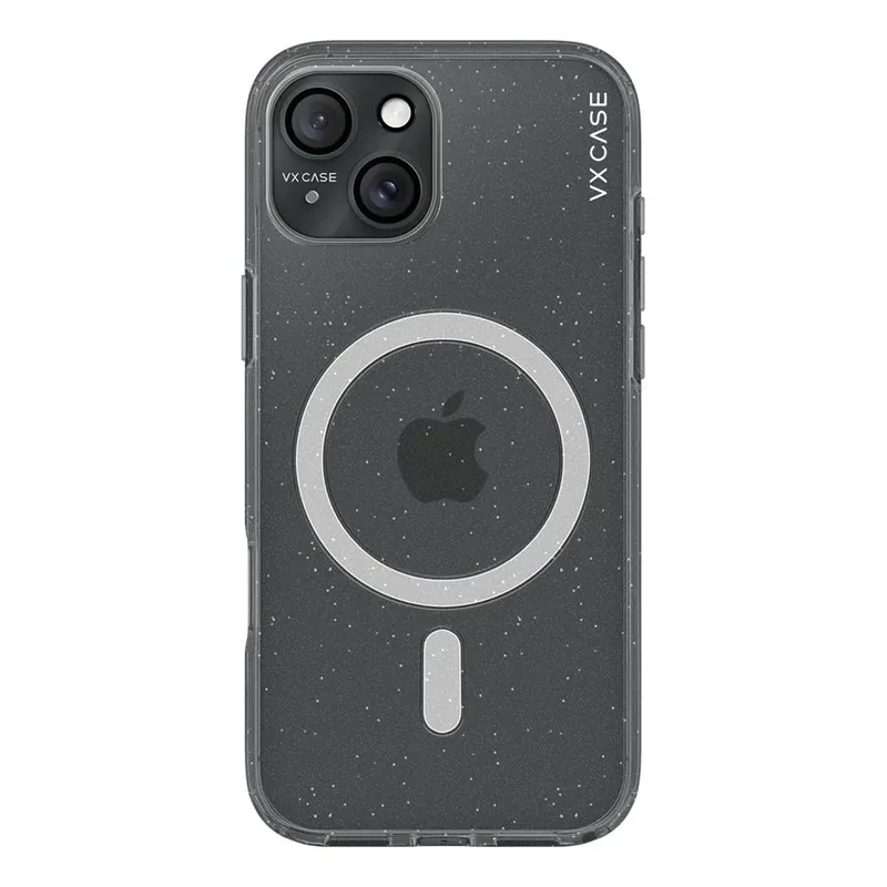 Capa Magsafe Iphone 15 Transparente - Glitter