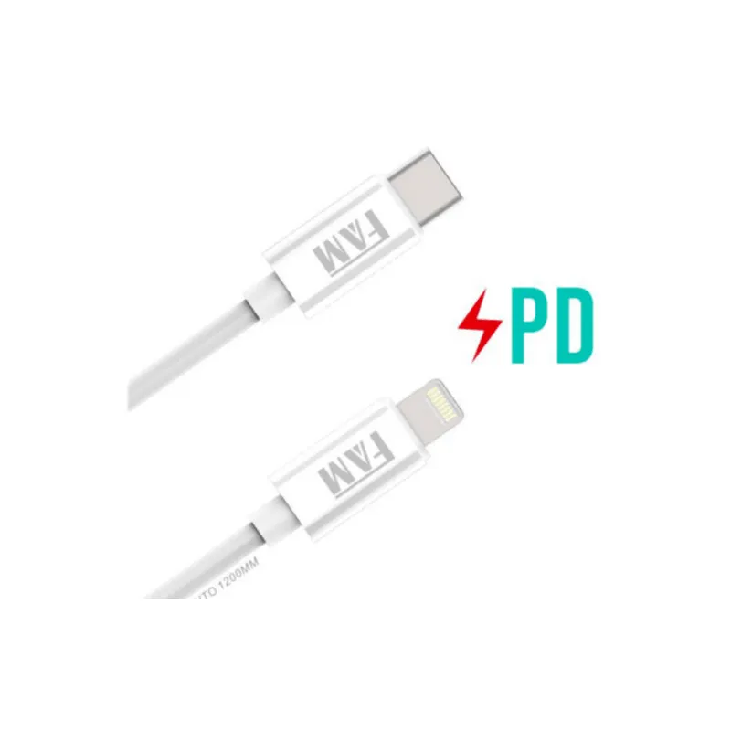 Cabo Dados Carga Tipo Usb C Lightning Curto 20cm Powerbank