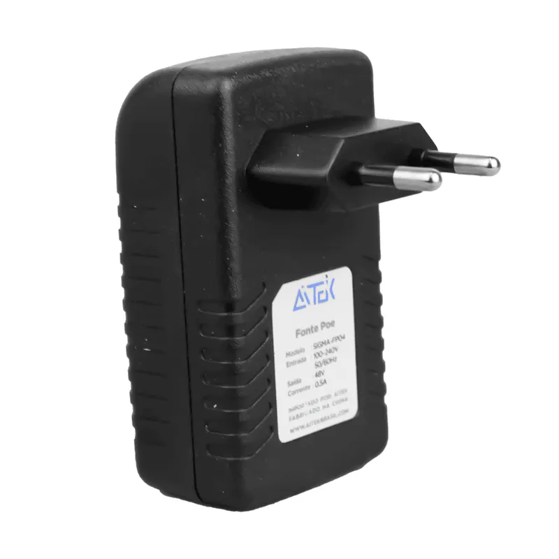Fonte De Alimentação Rj45 Poe Lan Adaptador 48v Bivolt