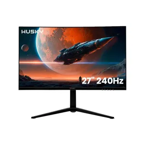 Monitor Gamer Curvo Husky Blizzard 27' LED Full HD, 240Hz, 1ms, HDMI e DisplayPort, 99% sRGB, Adaptive Sync, Ajuste de Altura - HGMT006