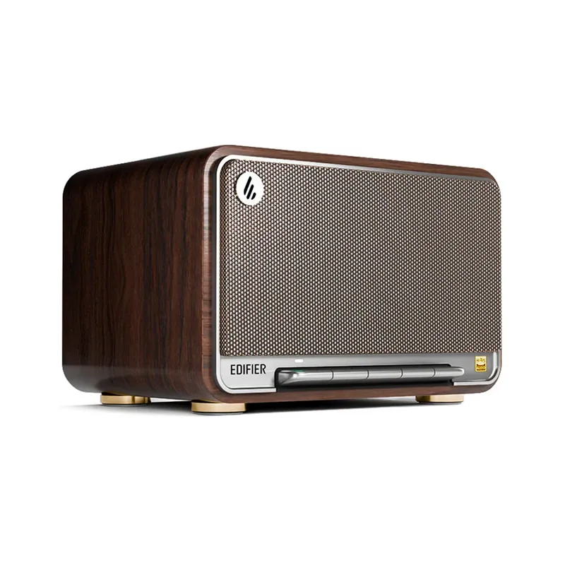 Caixa De Som Portátil 60w Rms Hi-res Bluetooth Edifier D32 - Madeira Escura