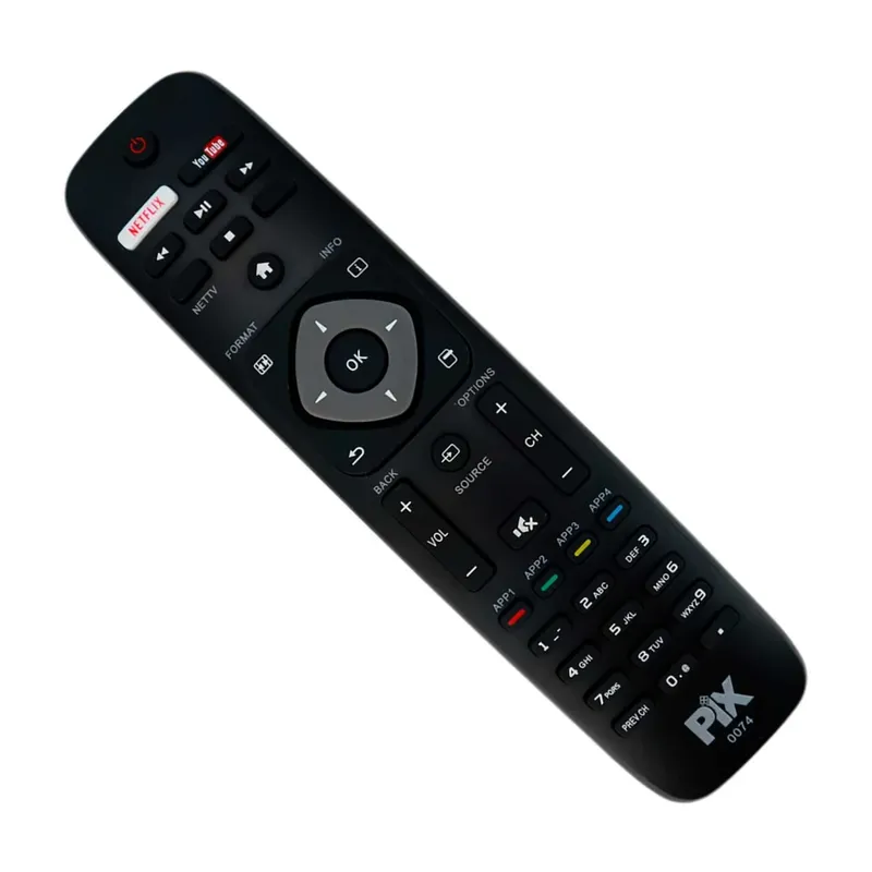 Controle Remoto Compatível Tv Philips Smart 4k