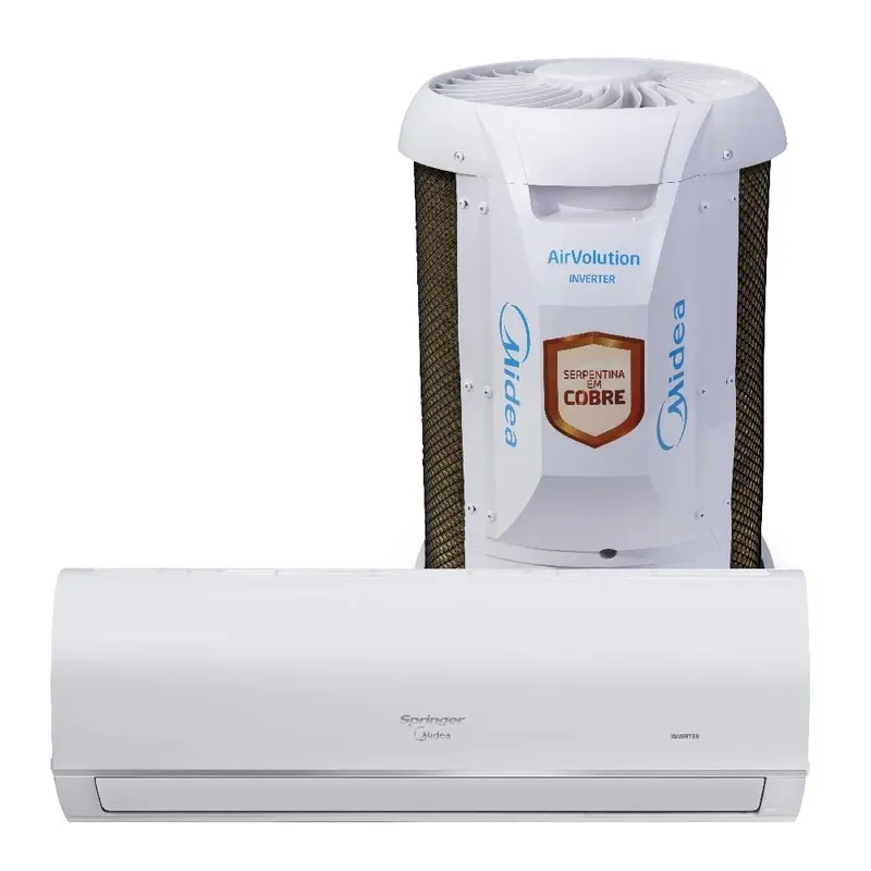 Ar Condicionado Split Springer Midea Hi Wall, Inverter, Airvolution Connect, 12.000 Btu/h, Monofásico, Quente E Frio 220v - 42afvqi12s5