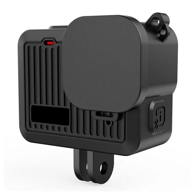 Capa De Silicone Gopro Hero 4k (2024) + Tampa Para Lente + Cordão