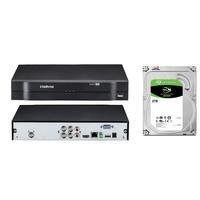 Kit Intelbras, Dvr Mhdx, 4 Canais, Full HD + HD 2TB
