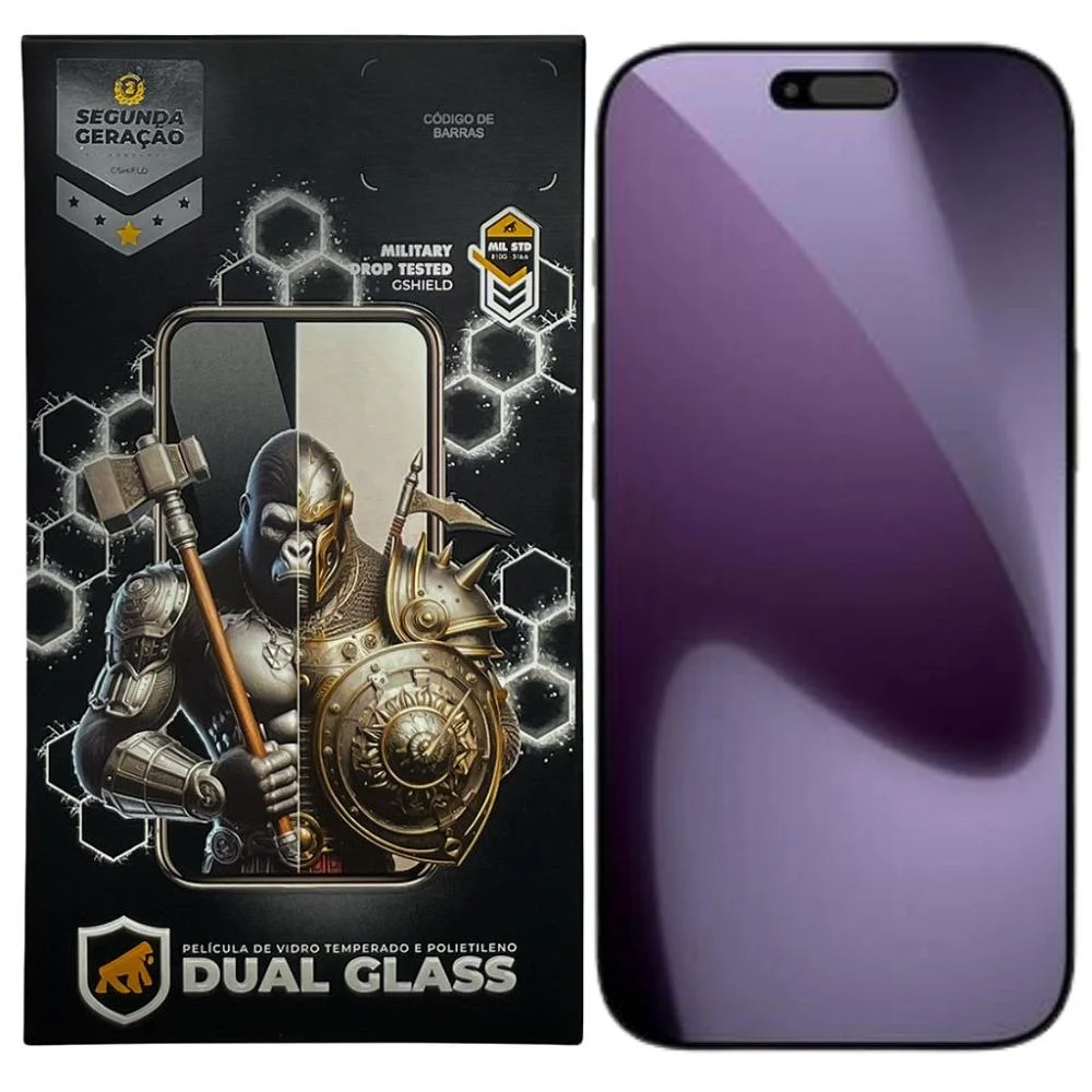 Película Para Iphone 17 Pro Max - Dual Glass Preta - Gshield