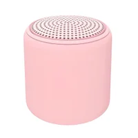 Mini Caixa De Som Portatil Bluetooth Com Usb, Radio Fm E Micro Sd Rosa A-6880