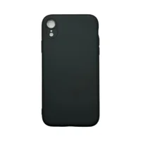 Capa Iphone Xr Silicone Aveludada Protege Câmera Colorida Capinha Anti Impacto Xr:preto