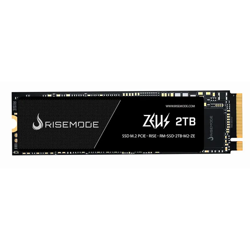 SSD Rise Mode 2TB, M.2 Nvme, Zeus Series, Leitura: 5200MB/s e Gravação: 4600MB/s - RM-SSD-2TB-M2-ZE