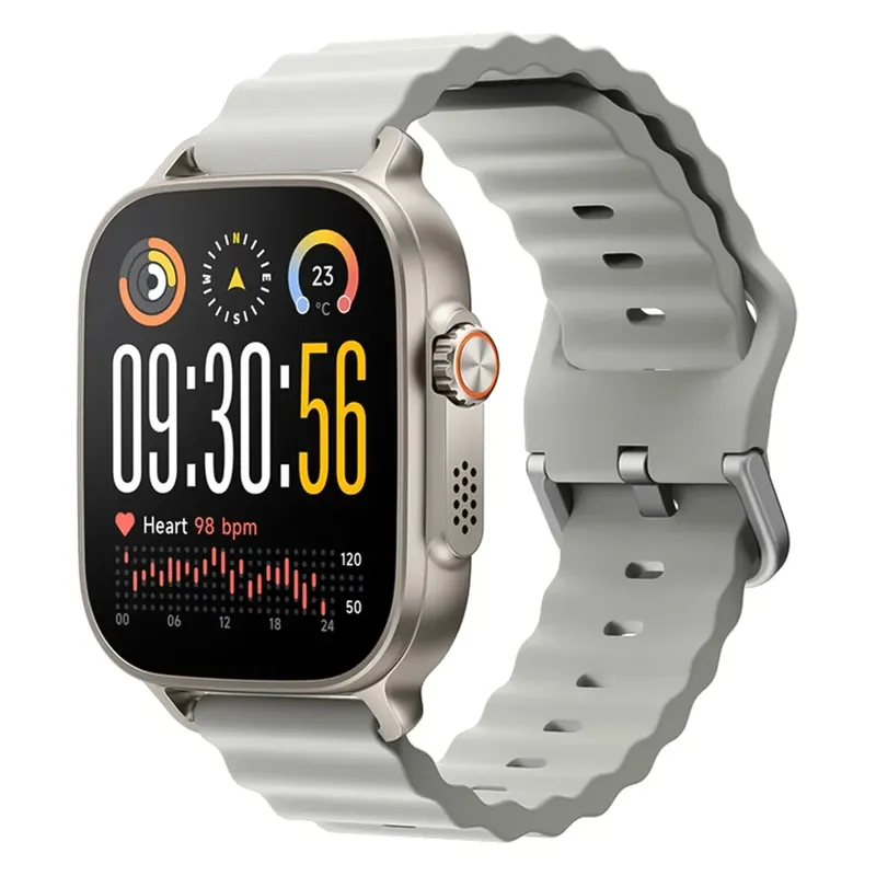 Smartwatch Realme Watch 5, AmoLED 1.97" Display 2d, Bússola, Gps Independente 5 Gnss 14 Dias - Prata