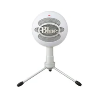 Microfone Condensador Logitech, USB, Blue Snowball Ice, Branco - 988-000070