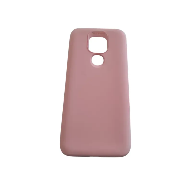 Capa Capinha Moto G9 G9 Play E7 Plus Silicone Resistente E Mole Flexível Cor:mole Rosa