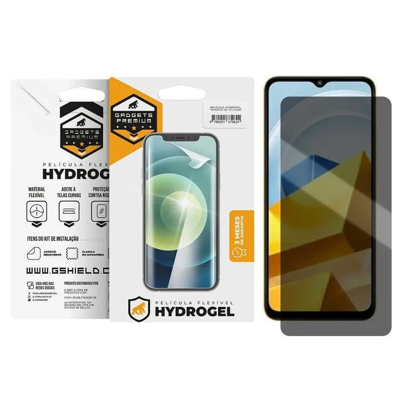 Película Gshield Para Xiaomi Poco M5, de Privacidade, Hydrogel