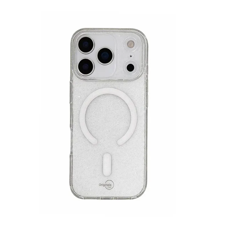 Capa Iphone 17 Pro Max Shine Com Proteção De Câmera Iplace, Transparente Com Brilho