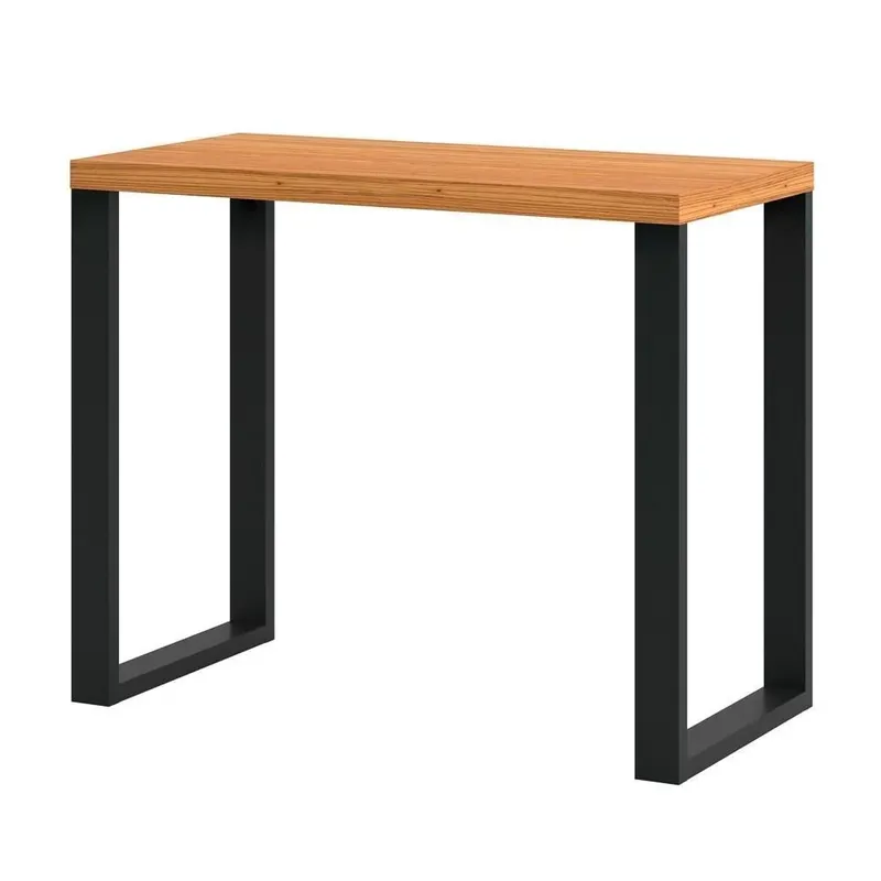 Mesa Escritório Estilo Industrial 1 Gaveta F24 Freijó/preto Fosco - Pradel