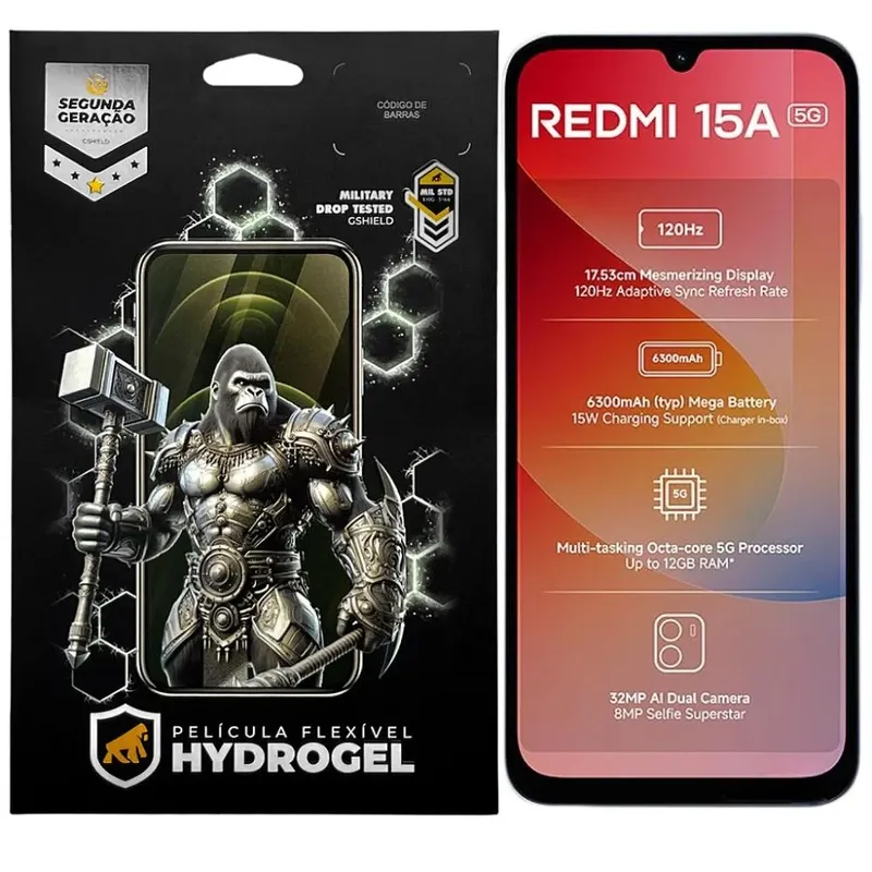 Película Para Xiaomi Redmi Note 15 - Hydrogel Hd - Gshield