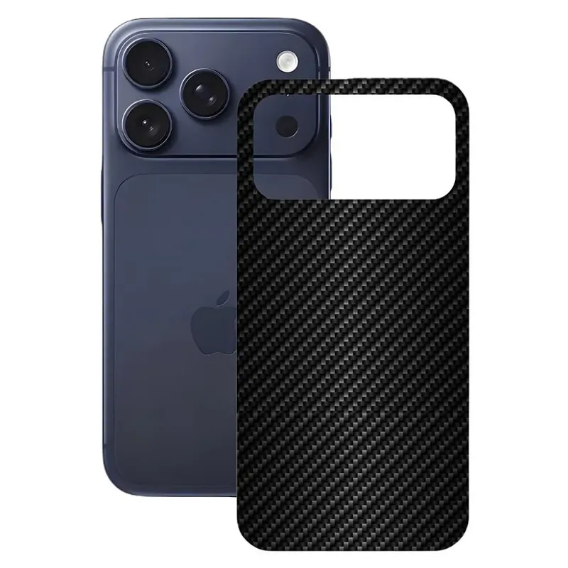 Película Para Iphone 17 Pro - Traseira De Fibra De Carbono Preta - Gshield