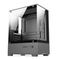 Gabinete Gamer Bluecase BG-055 HIT PRO, Mid tower, Micro ATX e Mini ITX, 3XFAN Rainbow, Frente e lateral em vidro, Cinza - BG-055GBX