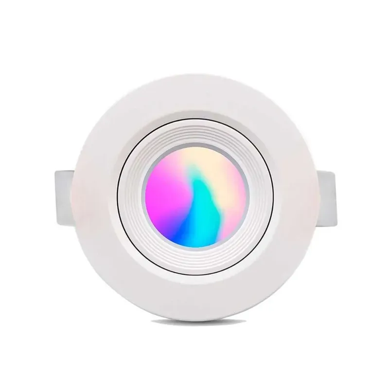 Luminária LED Ecospot Inteligente 5w 3000-6500k Elgin Redonda Wifi RGB Bivolt