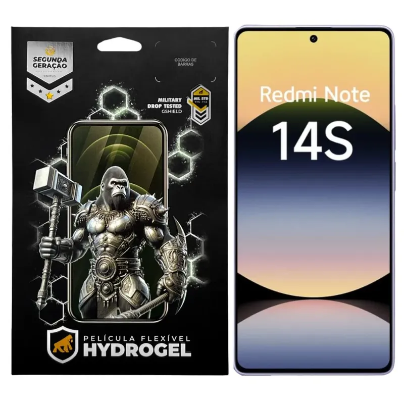 Película Para Xiaomi Redmi Note 14s - Hydrogel Gamer Fosca - Gshield