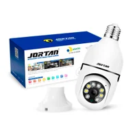 Câmera De Segurança Lampada Wifi Smart Ip Jortan Jt-8177 Cor Branco.