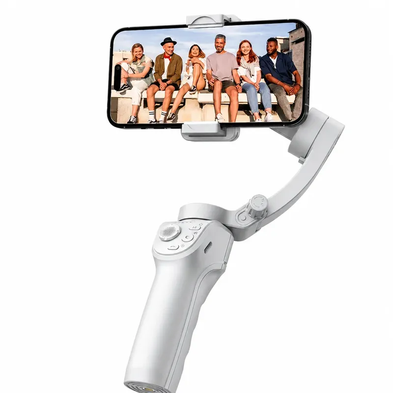 Estabilizador Gimbal Bluetooth Com Luz Celular Rastreamento Facial Oberon Or-1681