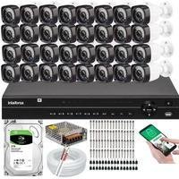 Kit 32 Câmeras Full HD 1080p + Dvr 32 Ch Intelbras + HD 3TB