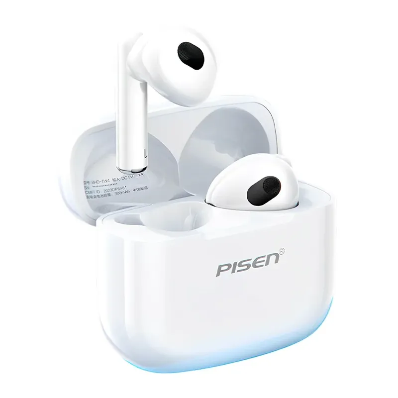 Fone De Ouvido Sem Fio Pisen P1 Tws Bluetooth 5.3 Branco