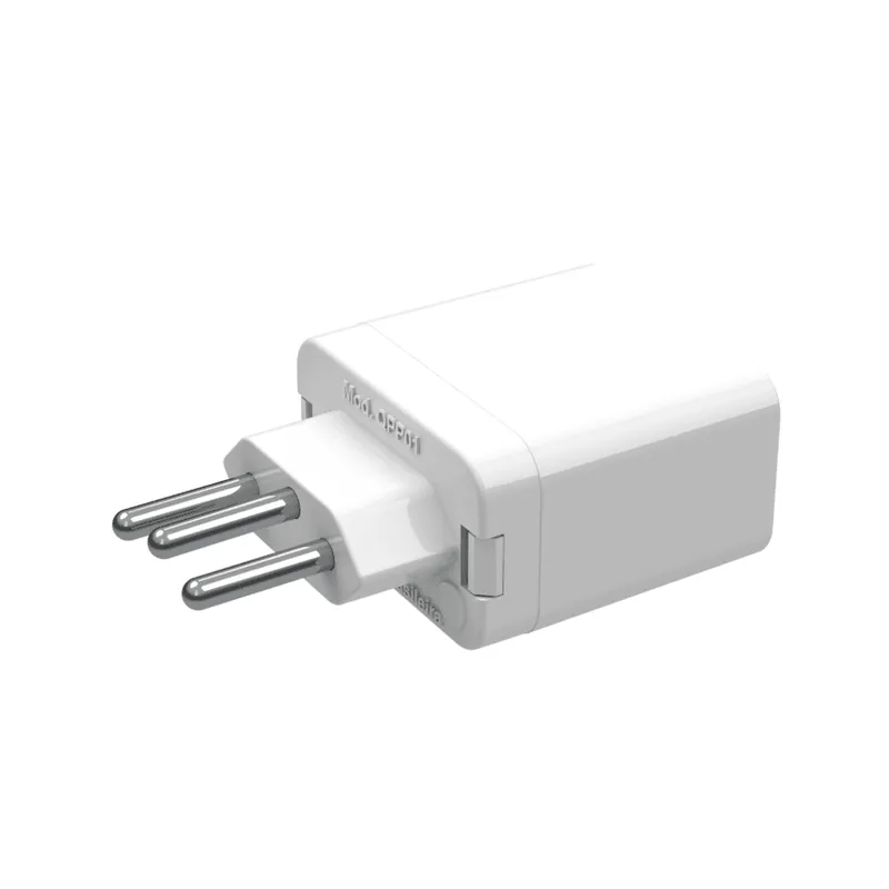 Plugue De Tomada Protetor 3 Pinos 10a Qpp03b | Branco