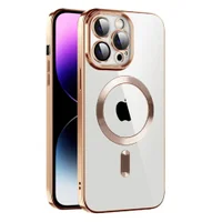 Capa Magsafe com Proteção Lente iPhone 16 Pro - Tela 6.3 Cor: Dourado