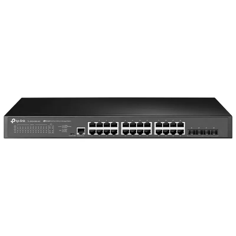 Switch Gerenciável Tp-link L2, 24x Portas Gigabit 10/100/1000mbps, 4x Slots Sfp E 10ge Jetstream - Tl-sg3428x