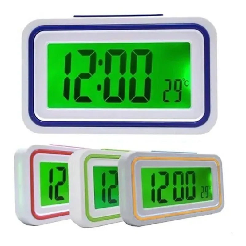 Relógio Digital Knup Luminoso Despertador Que Fala Hora Idoso Cego